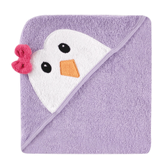 Luvable Friends Animal Face Hooded Woven Terry Baby Towel